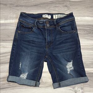 Indigo Rein Classic Blue Denim Shorts
